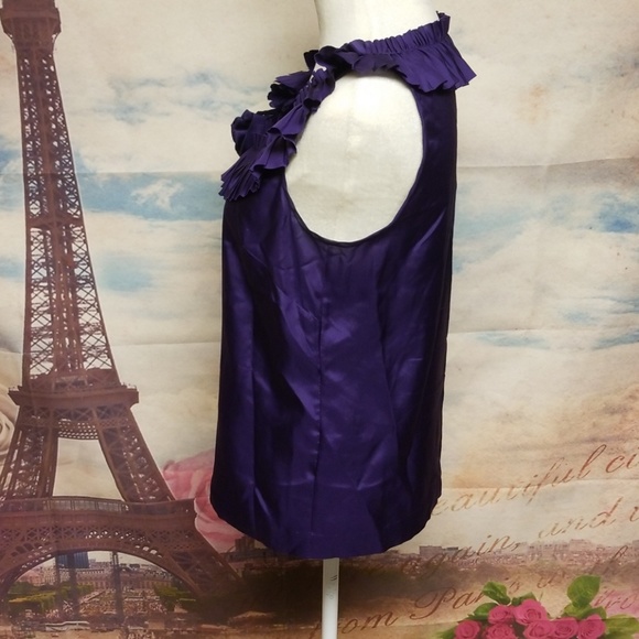 ⭐️ J.Crew silk pleated posy top - Picture 4 of 7